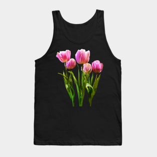 Pink Pastel Tulips Tank Top